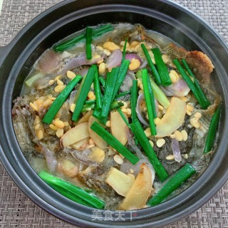 黄豆酱焖多宝鱼步骤10