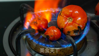 西红柿煮豆子步骤2