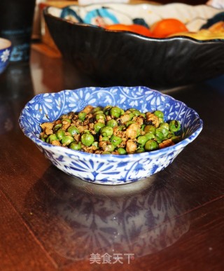 青豆肉末橄榄步骤3 青豆肉末橄榄步骤3