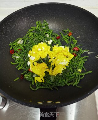 苟桃穗炒鸡蛋步骤11