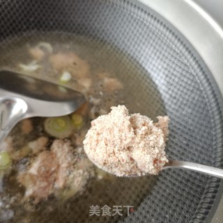 肉末花生碎熬蒲公英步骤10