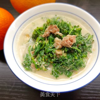 肉末花生碎熬蒲公英步骤16