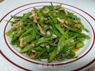 炒肉豆角丝步骤10