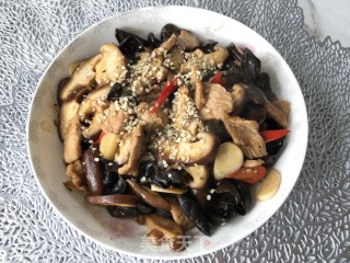 火麻仁鲜蘑肉片步骤8 火麻仁鲜蘑肉片步骤8
