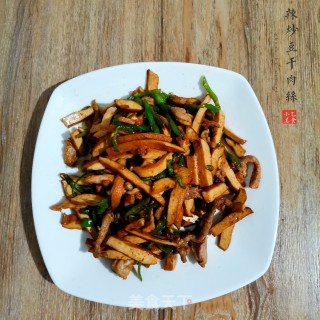 辣炒豆干肉丝步骤7