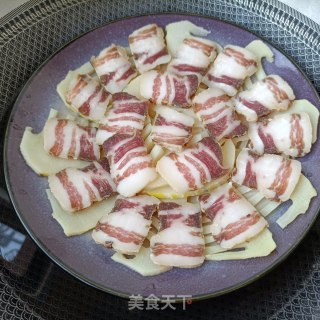 春笋蒸腊肉步骤9