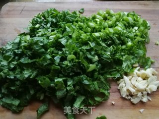 鳞虾炒芥菜步骤1