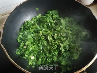 鳞虾炒芥菜步骤4