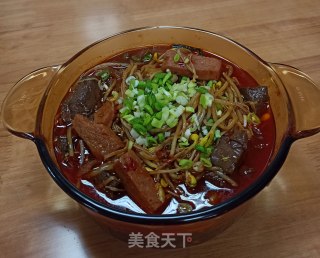 火锅底料烧鸭血步骤8
