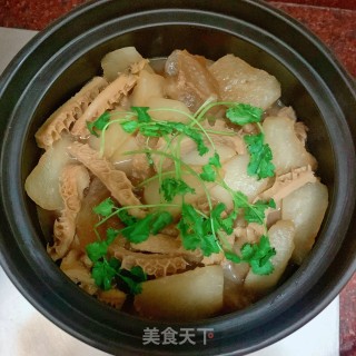 白萝卜焖牛肚牛筋步骤10
