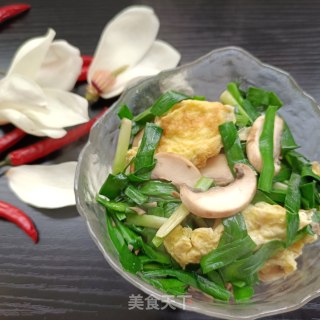 韭菜鸡蛋炒口蘑步骤14