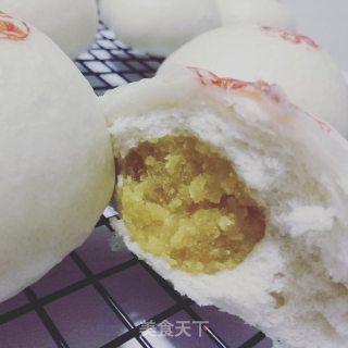 FLUFF棉花糖金沙奶黄包步骤18