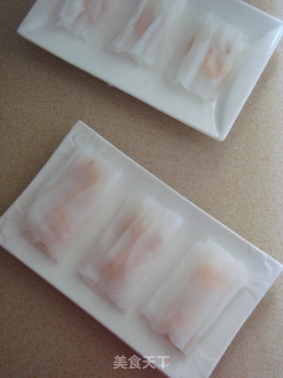 蒸虾肠粉步骤7