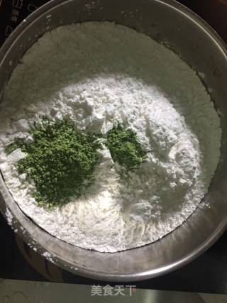 青汁糯米糍步骤1