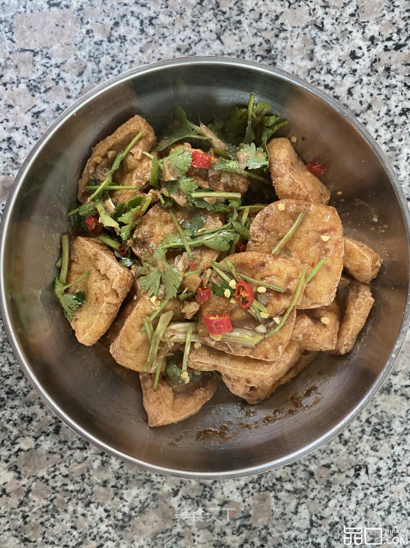 简易版油炸臭豆腐