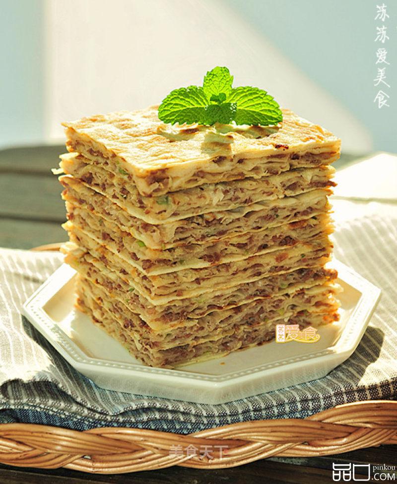 怎样做令人垂涎三尺的山东名吃【烫面千层牛肉饼】