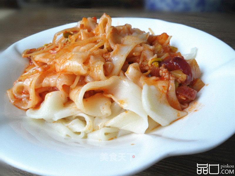 酸辣豆芽扯面-----------适合夏天的开胃面