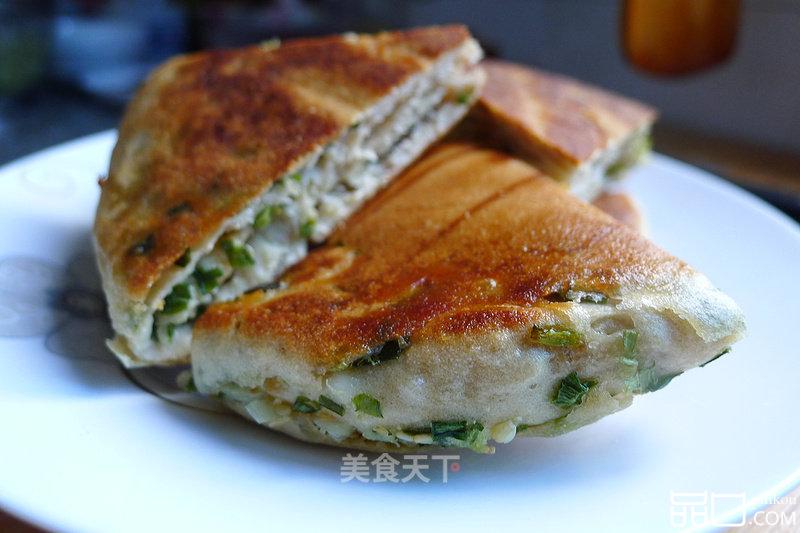 陕西葱油锅盔馍