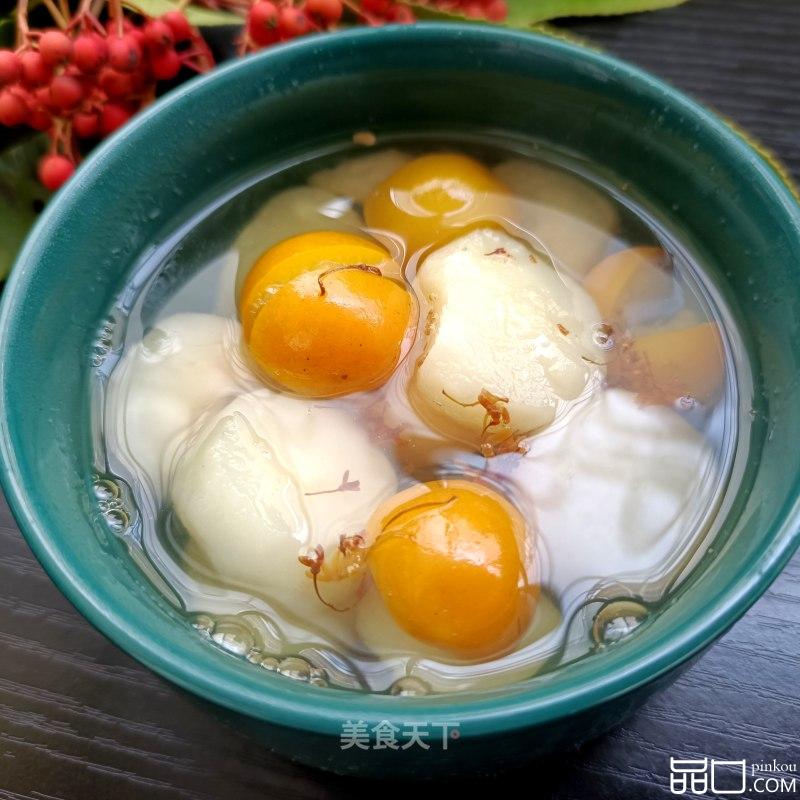 桂花荸荠金桔糖水