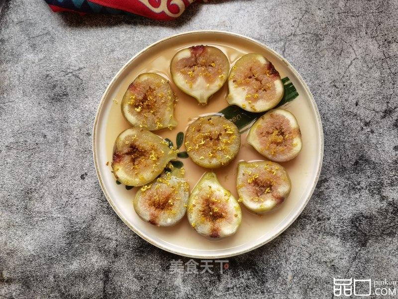 桂花冰糖蒸无花果