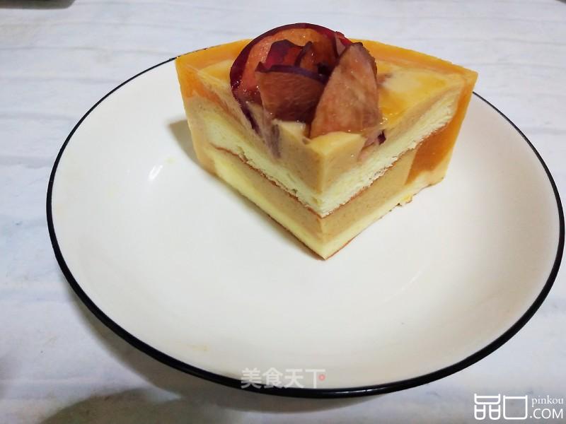 豆本豆奶芒果慕斯蛋糕