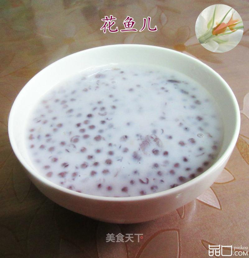 牛奶紫薯西米露