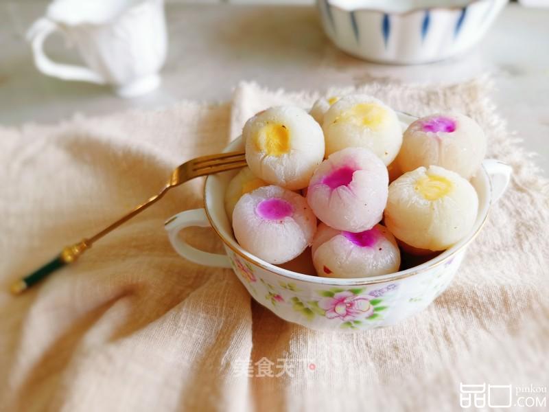 爆浆荔枝奶冻