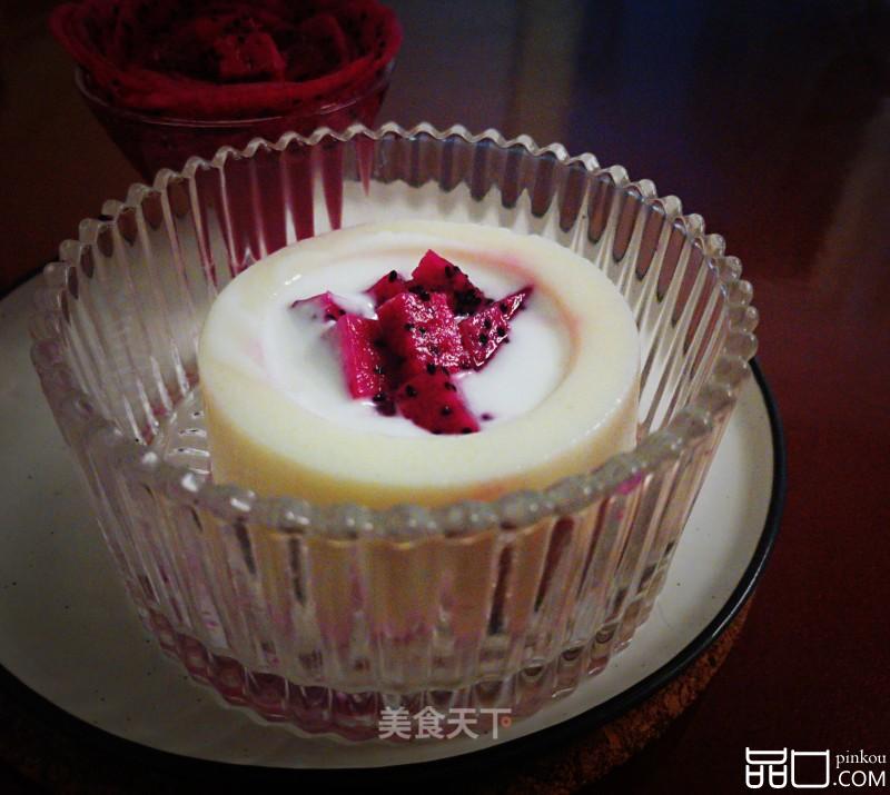 火龙果酸奶布丁杯