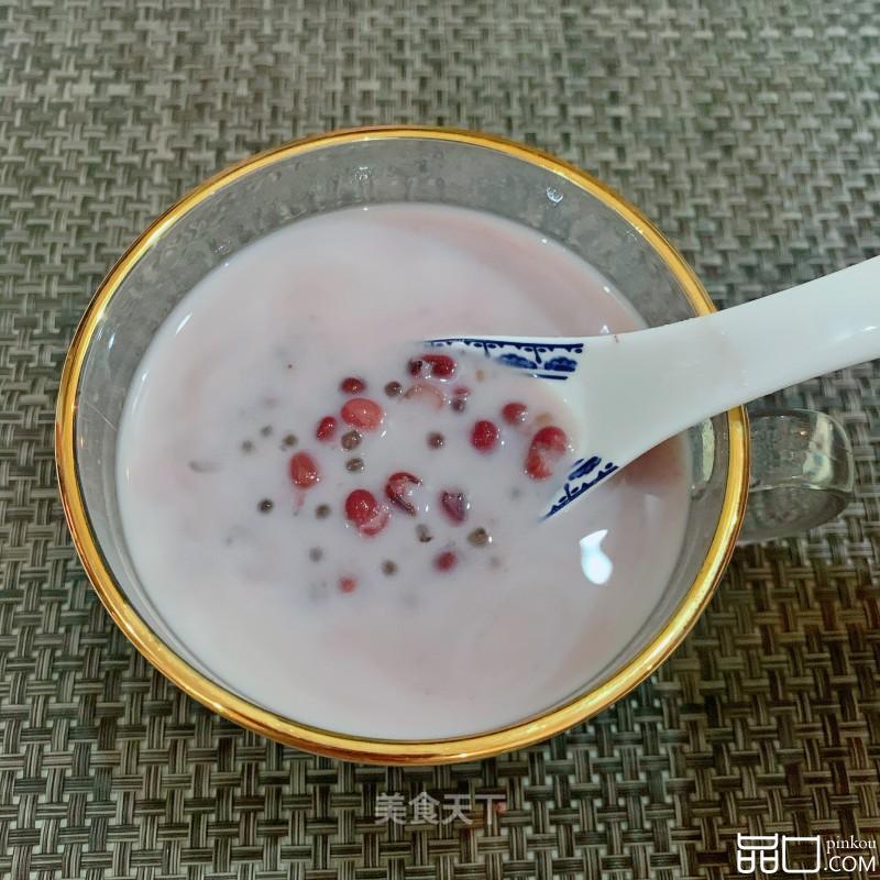 牛奶红豆西米