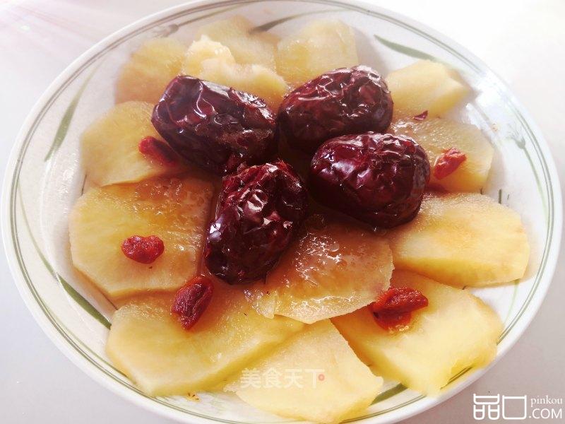 红枣蒸苹果