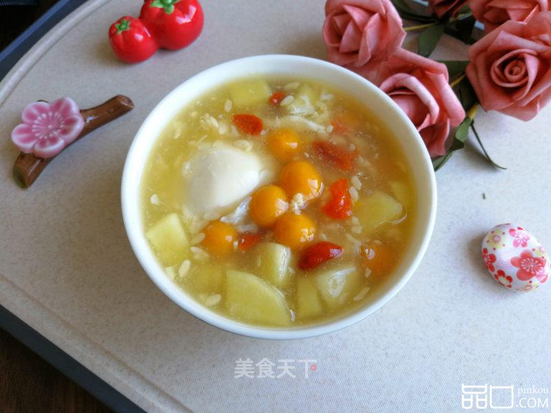 苹果酒酿鸡蛋圆子