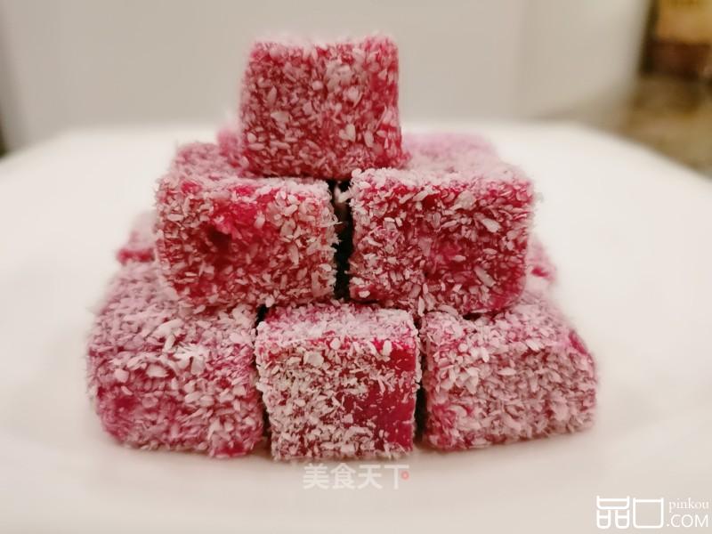 火龙果牛奶小方