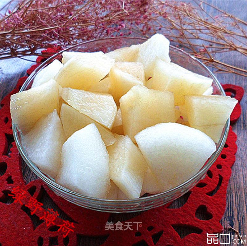 蜂蜜雪莲果拌梨