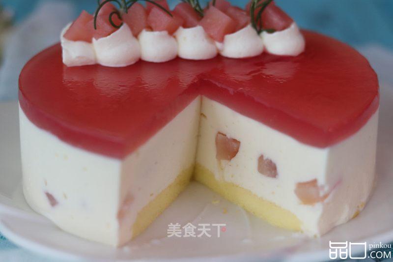 高颜值蜜桃慕斯蛋糕