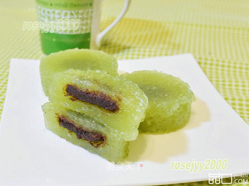 抹茶水晶豆沙盏