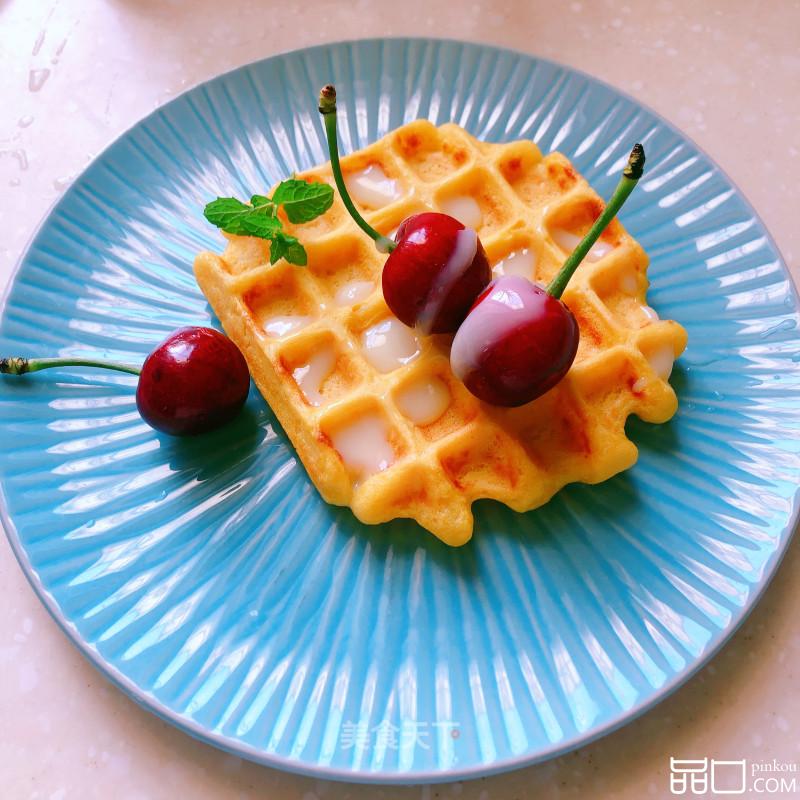 南瓜豆渣华夫饼