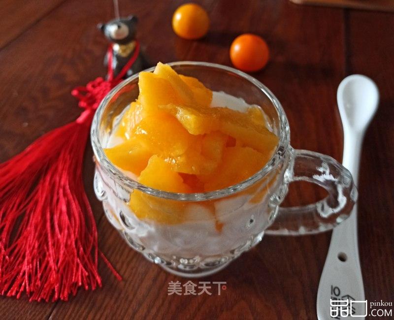 黄桃酸奶杯