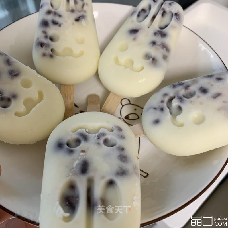 牛奶布丁雪糕（+蜜豆）