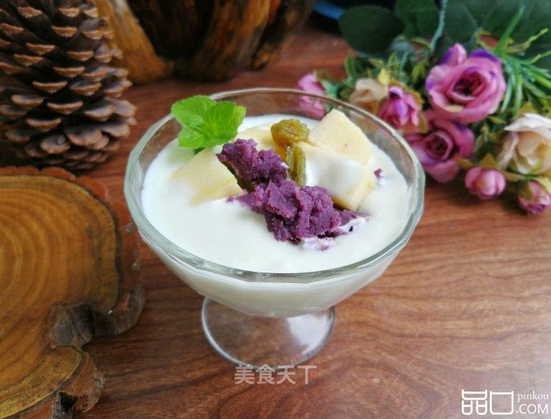 苹果紫薯酸奶杯
