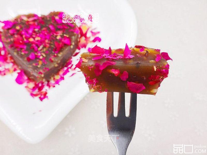 芝麻玫瑰红糖凉粉