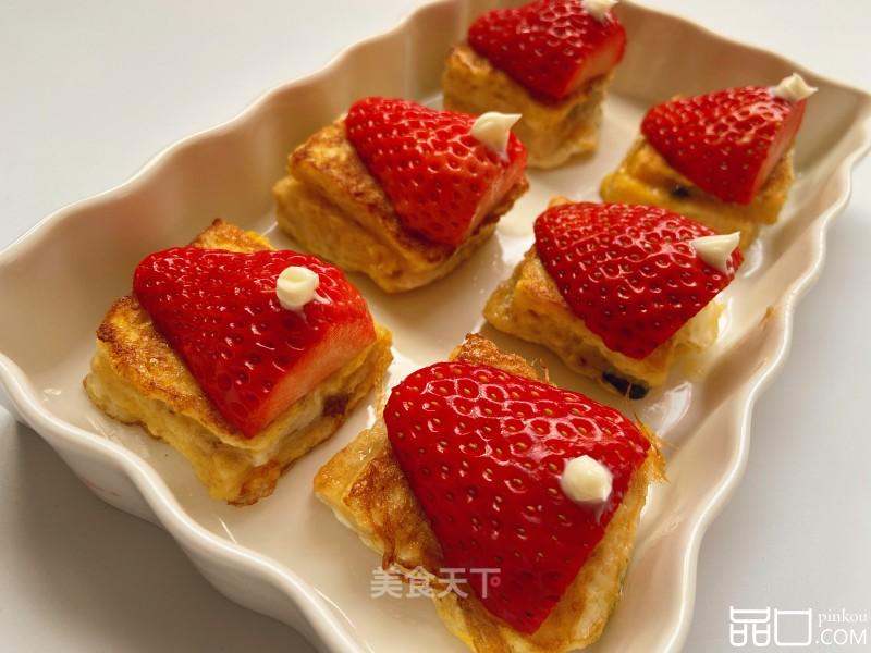 夹心草莓吐司
