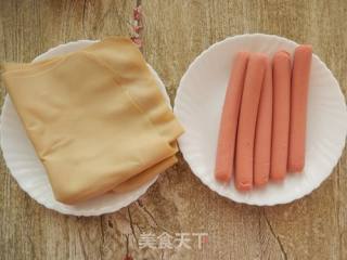 风味豆皮卷步骤1