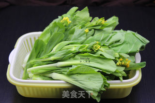 腐乳炒菜心步骤1 腐乳炒菜心步骤1