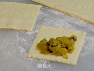 咖喱叉烧酥角步骤7