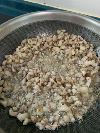 团子—豆腐干肉末榨菜馅步骤6