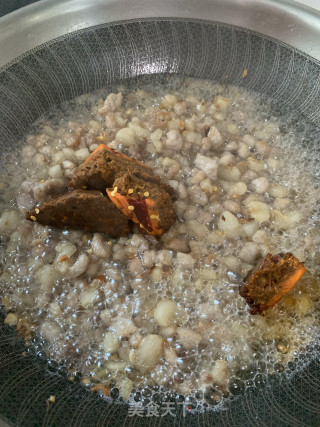 团子—豆腐干肉末榨菜馅步骤7