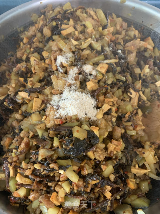 团子—豆腐干肉末榨菜馅步骤13