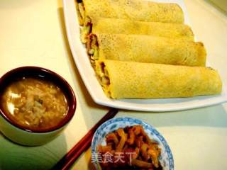 山东特色农家饭“煎饼卷大葱”步骤12