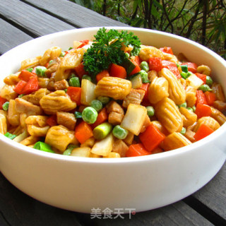 炒杂粮猫耳朵步骤16