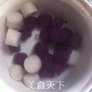 芋圆牛奶水果冰步骤3